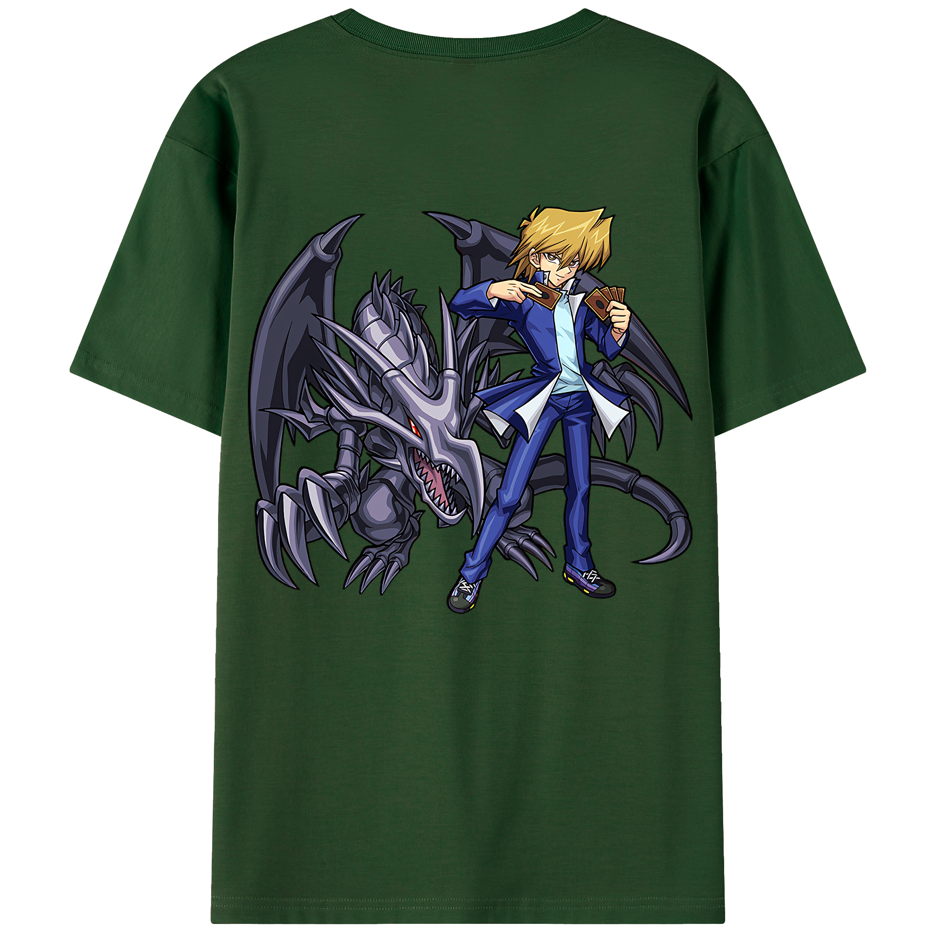 （画像用） 遊☆戯☆王 Yu-Gi-Oh! 綿100％半袖Tシャツ（背面プリント）